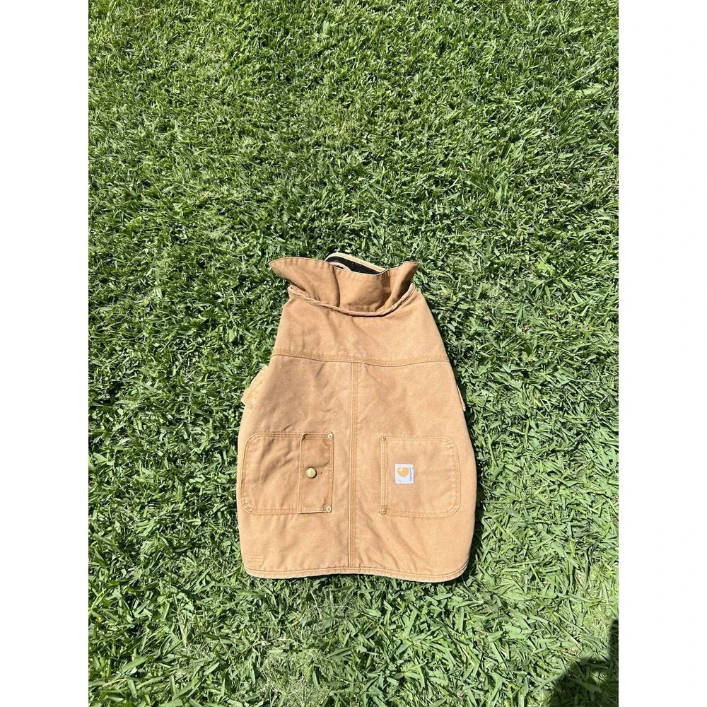 Carhartt Insulated Dog Chore Coat Size Large Chest Brown Tan